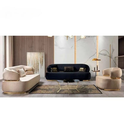 Style Modern Luxury Leather Sofa Set Furniture Genuine Leather Sofa Set for Living Room