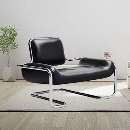Nordic designer stainless steel embossed modeling stool balcony leisure chair personalized backrest sofa chair hotel lobby