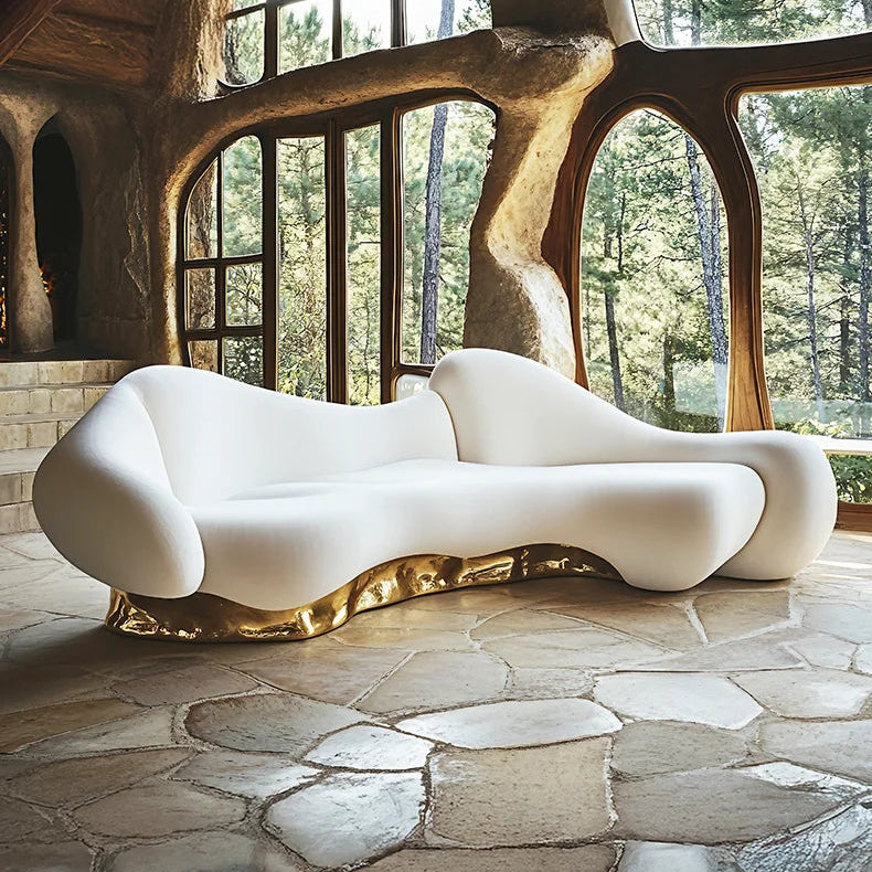 Postmodern art sofa, villa large flat floor furniture high luxury