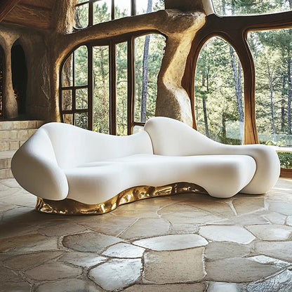 Postmodern art sofa, villa large flat floor furniture high luxury