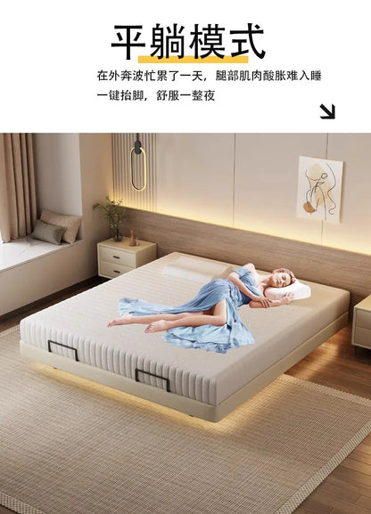 Smart Luxury Bed Modern Sofa Design Bedroom Platform Sleeping Massage Bed Platform Safe Letto Matrimoniale Office Furniture