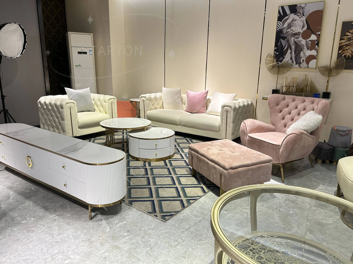 Hot Sale Design Leather Upholstery Multi Seater Sofa Lobby Hotel Villa Removable Cover Sectional Sofa Couch