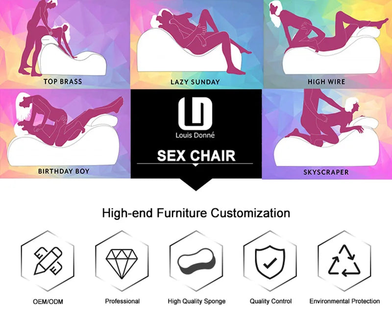 Hotel Bedroom Couple Lounge Chaise Sofa, Casual Reclining Love Seat, Modern Intimacy Chair for Couples