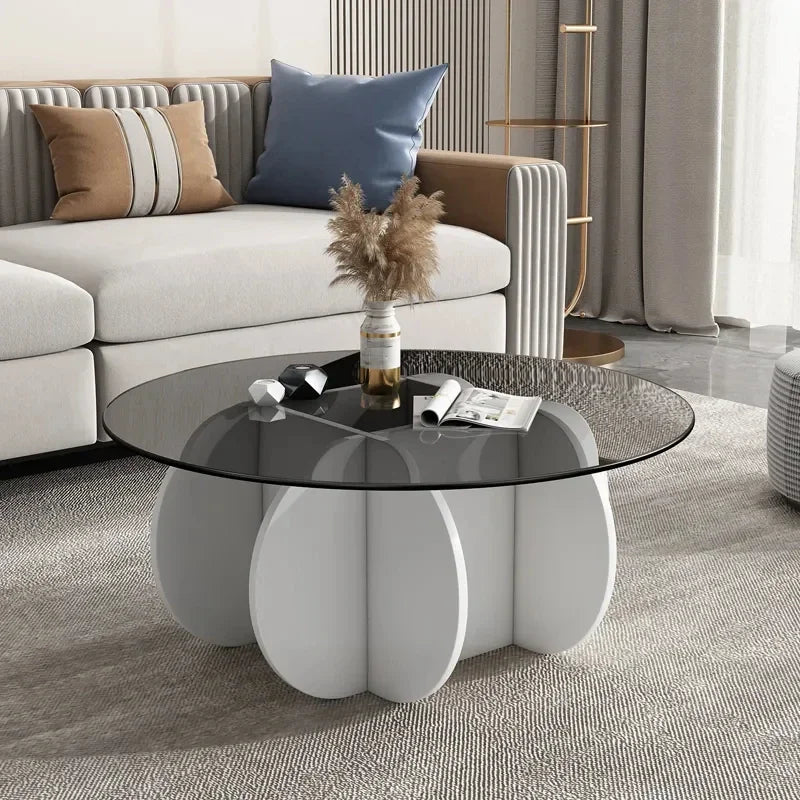 Unique Display Coffee Table Clear Ornaments Aesthetic Minimalist Coffee Table Luxury Design Mesa Centro Salon Home Furniture