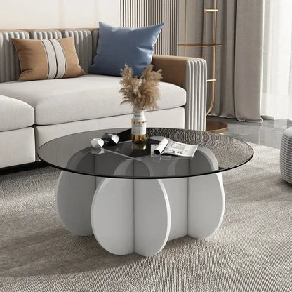 Unique Display Coffee Table Clear Ornaments Aesthetic Minimalist Coffee Table Luxury Design Mesa Centro Salon Home Furniture