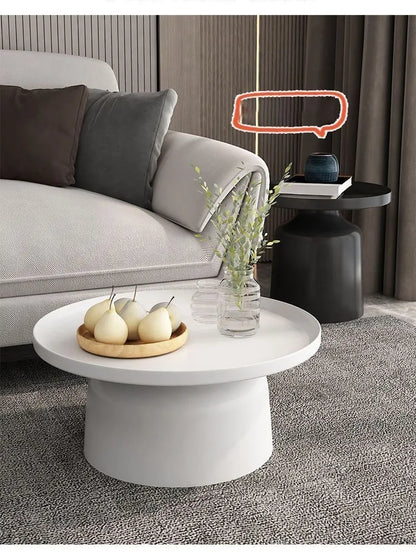 Circular Coffee Tables Nordic Living Room Center Table Modern Side Tea Table Portable Simple Bedroom Nightstand Home Furniture