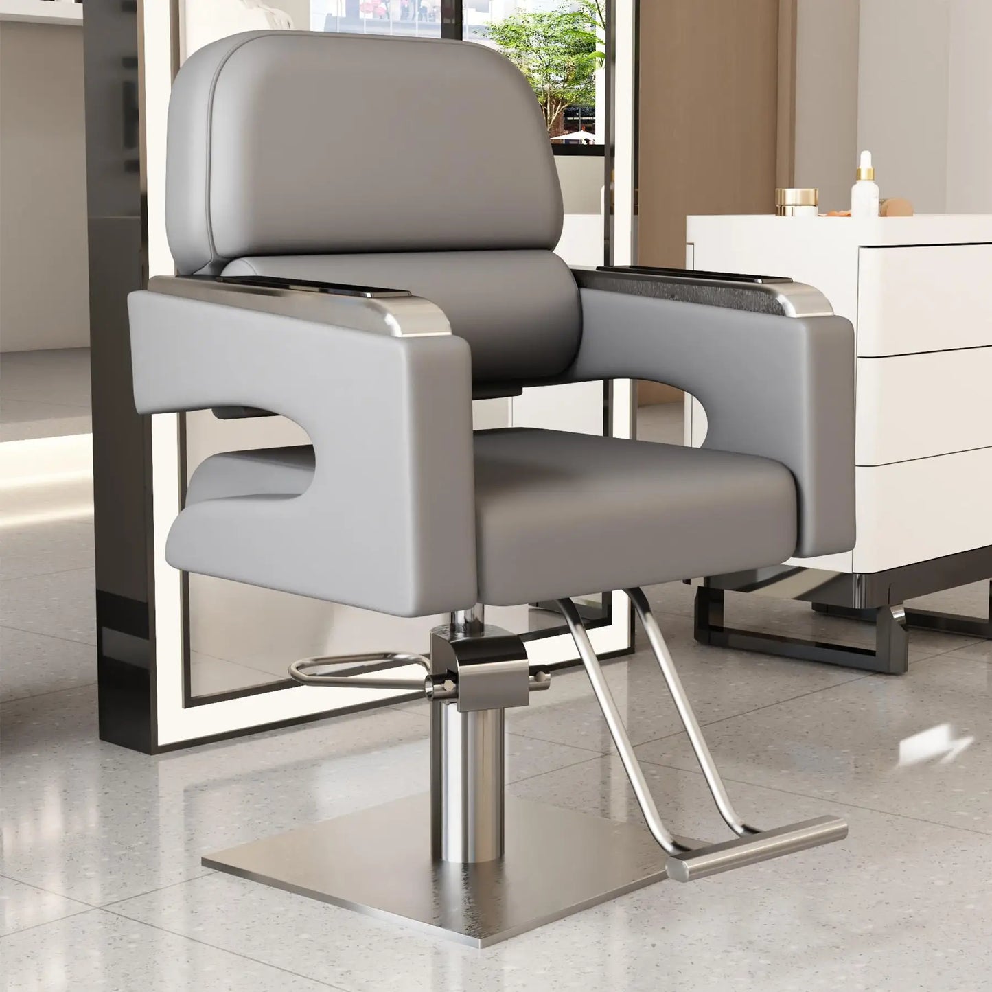 Creative Luxury Barber Chairs Modern Simple Style Minimalist Salon Chairs Space Saving Italian Friseurstuhl Salon Furniture