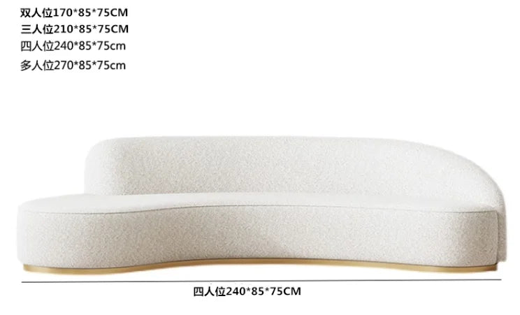 Blue Fancy Couches Curved Nordic Comfortable Designer Floor Living Room Sofa Modern Lounge Wood Divano Moderno Unique Furniture