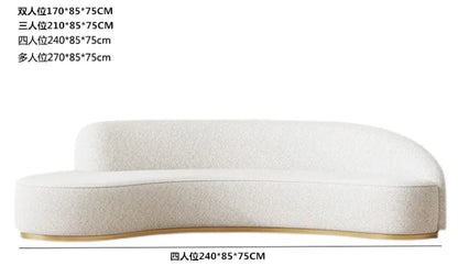 Blue Fancy Couches Curved Nordic Comfortable Designer Floor Living Room Sofa Modern Lounge Wood Divano Moderno Unique Furniture