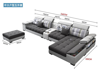 Sectional Living Room Sofas Lazy Lounge Designer Relax Sofa Multifunction Reclining Canape Salon De Luxe House Accessories