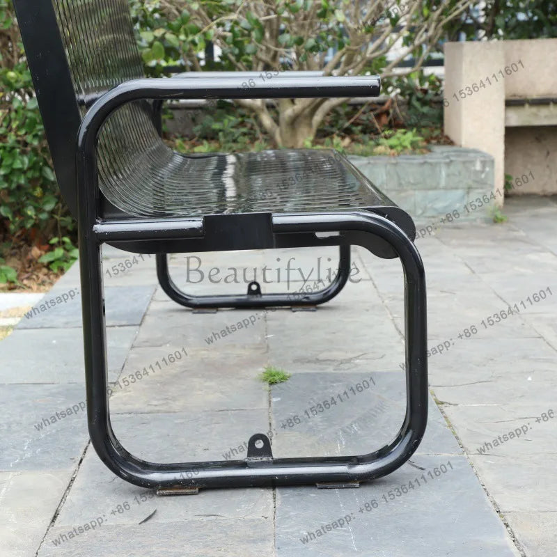 Great Quality Outdoor Metal Garden Bench Street Leisure Public Steel Bench