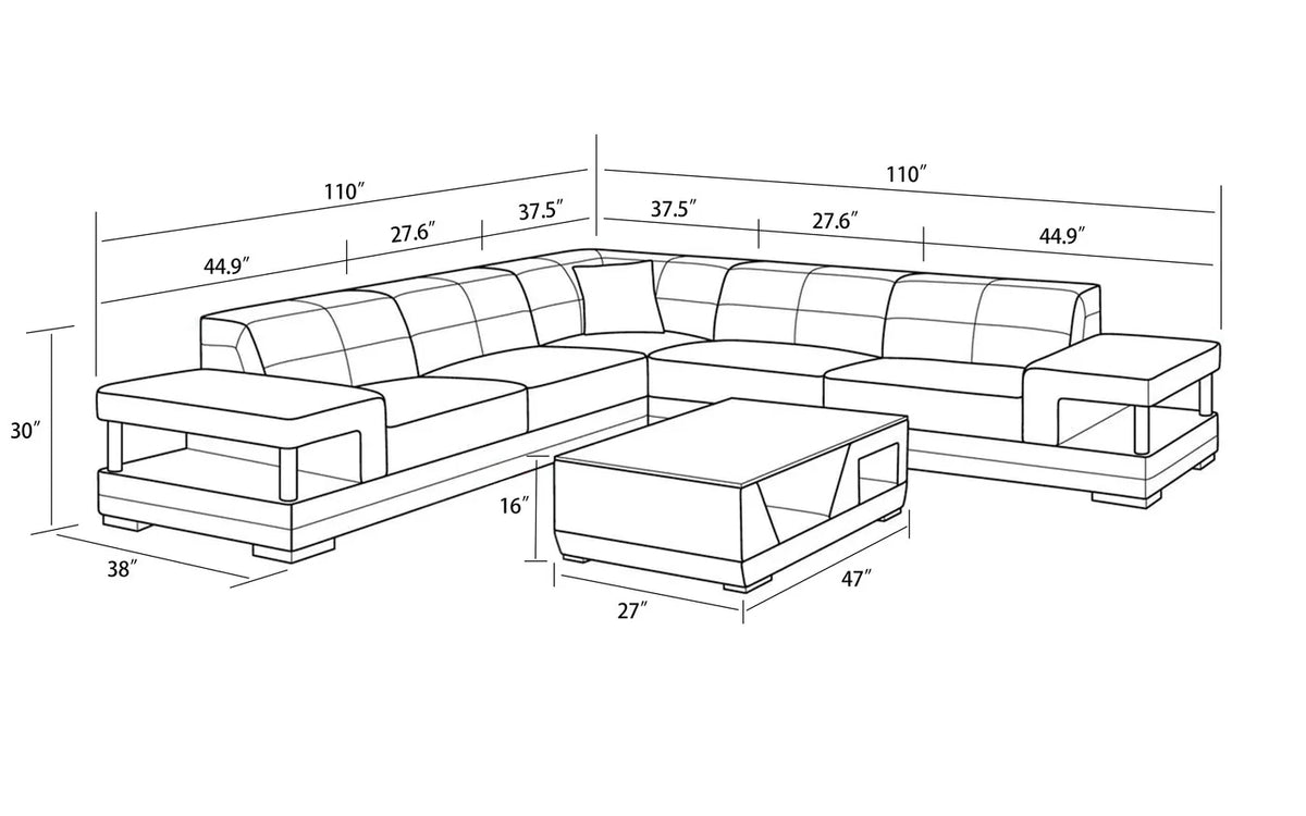 Nordic new creative leather sofa first layer cowhide modern living room sofa