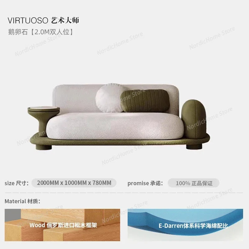 Light Luxury Italian Sofa Living Room Designer Unusual Adult High Quality Aesthetics Sofas Aesthetics Trendy Muebles Furniture