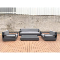 Modern Furniture Sofa Combination Aluminum Frame Outdoor Sectional Sofa Set for Garden Living Room Courtyard