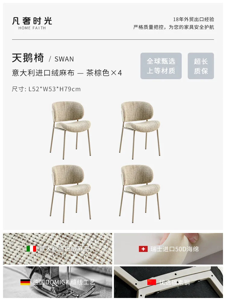 Clear Lounge Dining Chairs Comfortable Bedroom Vanity Dining Chairs Replica Mobile Sillas Para Comedor Postmodern Furniture