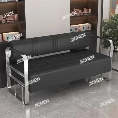 Barber Shop Waiting Chair Internet Celebrity Small Sofa Beauty Salon Simple Light Luxury Sofa Clothing Store Reception