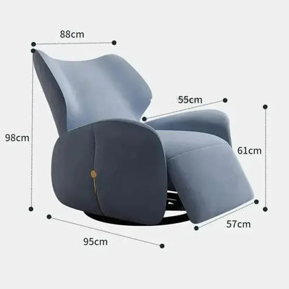 Modern Luxury Electric Recliner Chair for Living Room or Office - Comfortable Lounge Chaise with Reclining Feature