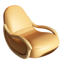 Cream Style Rocking Chair Chinese Lazy Sofa Recliner Technology Fabrics Balcony Leisure Chair
