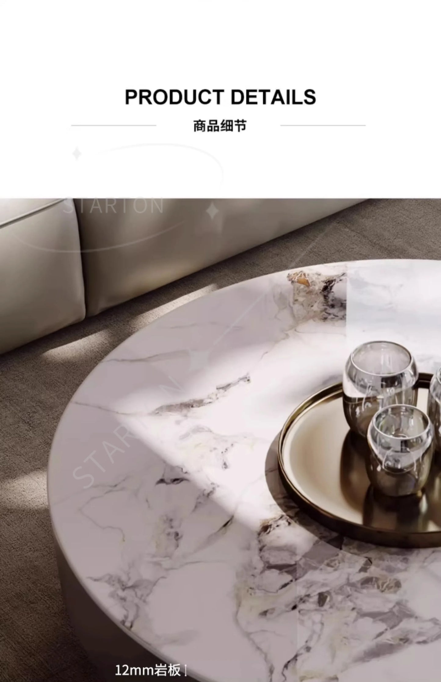 Aesthetic Coffee Table Round Storage Designer Modern Coffee Table Small Salon Metal Mesa De Centro Sala Home Furniture