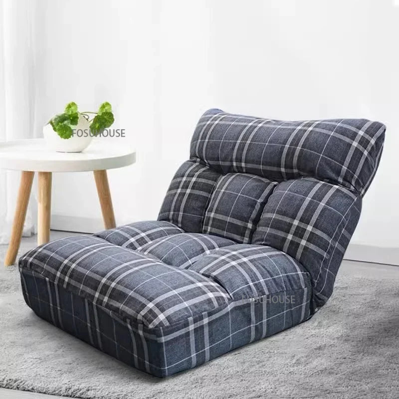 Creative Lying and Sleeping Living Room Sofa Japanese Tatami Bedroom Lazy Sofa Folding Backrest Lounge Chair Home Floor Chair