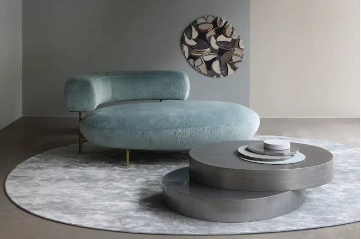 Stainless steel coffee table hotel decoration living room villa central table