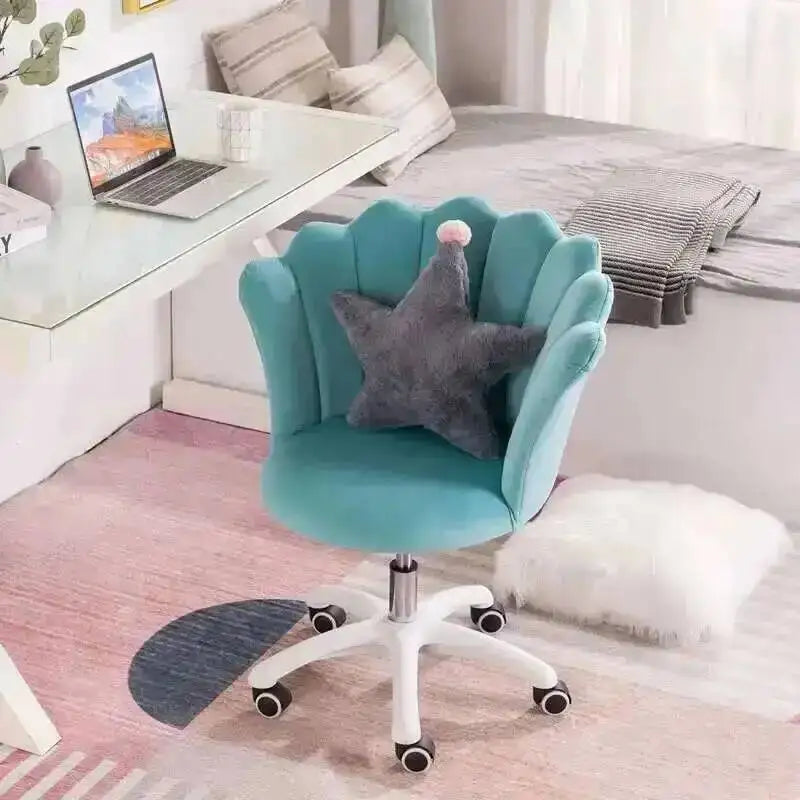 for Velvet Office Chair for Company Rotatable Soft Backrest Chair with Wheels Simple Creative Office Chairs E-sports Room