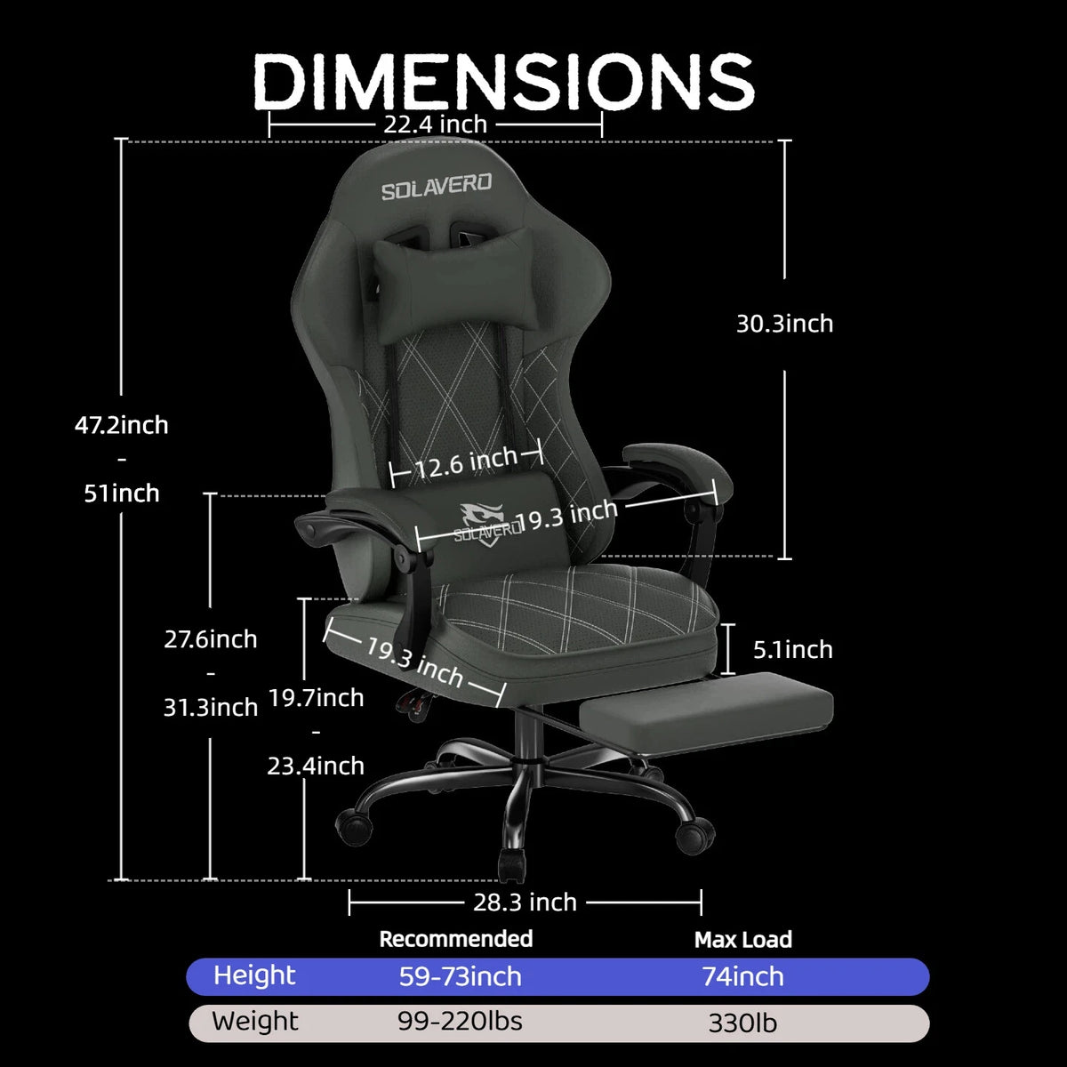 Massage Gaming Chair, Office Chair with Comfortable Velour Upholstery, Height-adjustable Gaming Chair, Ergonomically Designed, Featuring A 360° Swivel Seat & Headrest
