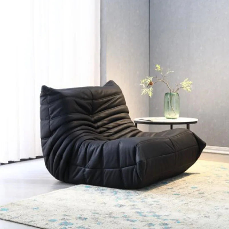 BLazy fabric bedroom living room cream wind can lie down and sleep leisure balcony single chair