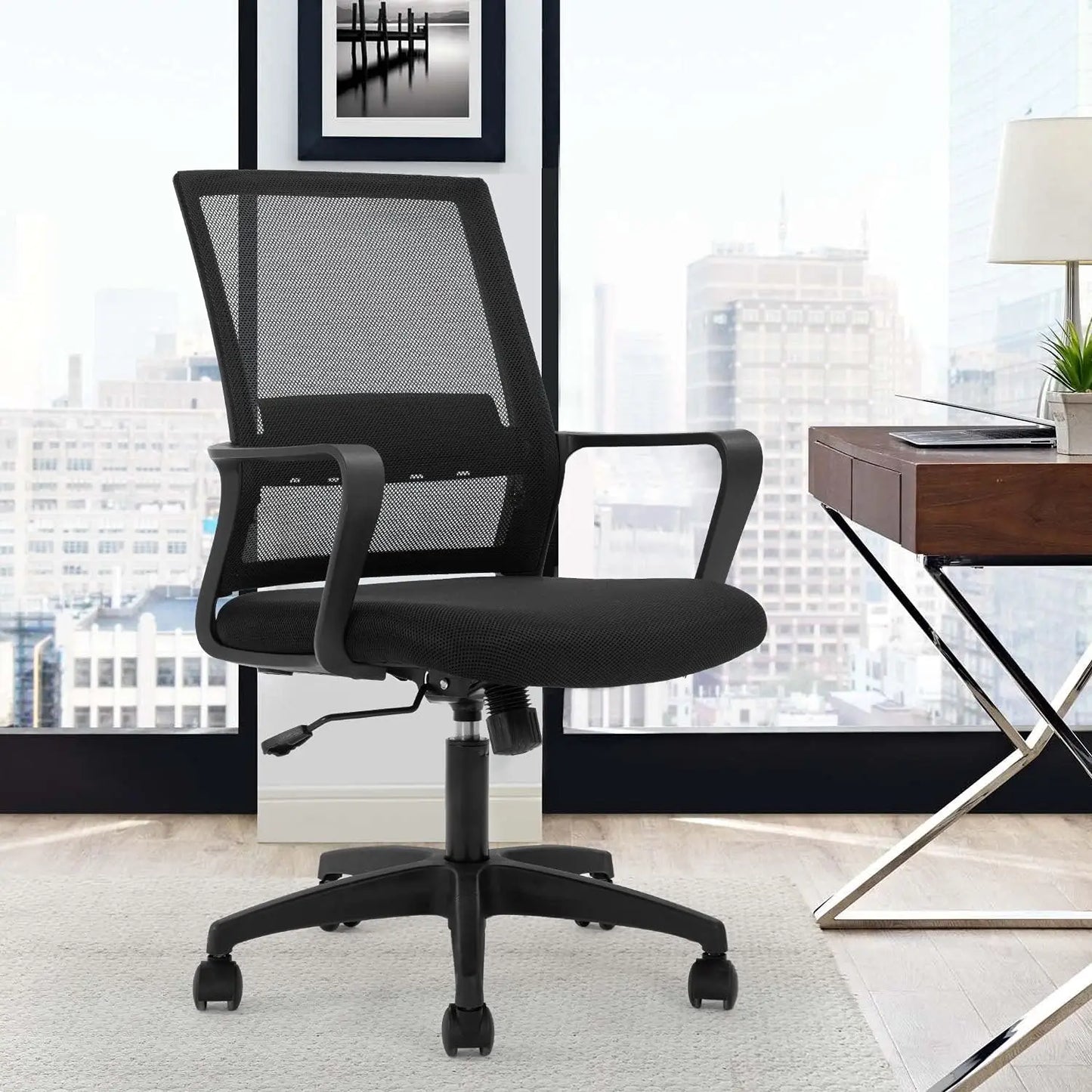 Ergonomic Office Chair with Lumbar Support, Adjustable Mesh Desk Chair for Comfort and Posture