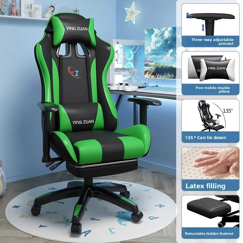 Gaming chair Computer chair Recumbable seat Sedentary ergonomic chair