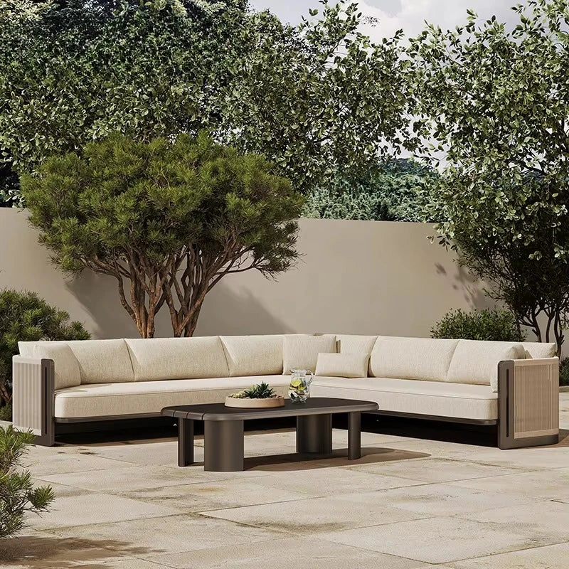 Modern Villa Garden Set Luxury Hotel Rope Outdoor Sofa Set
