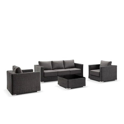 Outdoor Garden Chair Rattan Furniture Set Rope Furniture Set Outdoor Wicker Sofa / Garden Sofa Set