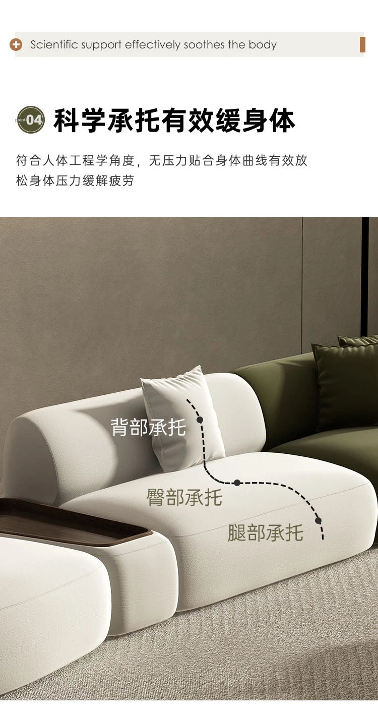 Curved Sofa Special Shaped Designer Beauty Salon Couch Lounge Area Sofa Coffee Table Set Furniture Velvet Living Room Sofas