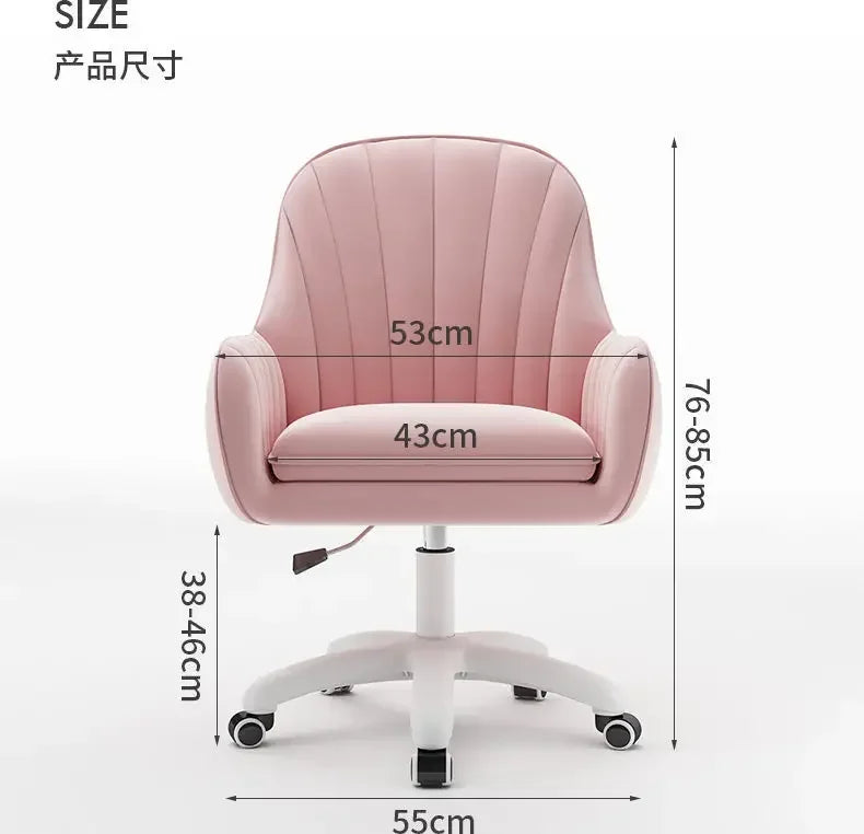 Chair Home Backrest Comfortable Long-Sitting Office Chair College Student Girl Dormitory Study Chairs Makeup Chair Computer