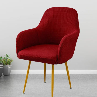 Cover Decoration Polar 1pc Seat Slipcover High Hotel Arm Wedding Chair Bar Elastic Dining Covers Armchair Adjustable Fleece Home