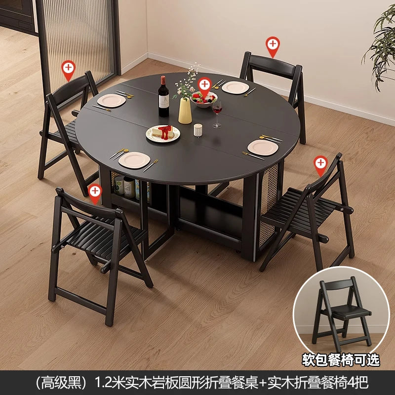 Waterproof Chair Dining Table Breakfast Modern Chair Side Dining Table Space Savers Round Set Sala Da Pranzo Home Furnitures