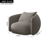 Premium Italian Banana Sofa Minimalist Shaped Sofa Living Room Simple Modern Arc Cashew Sofa