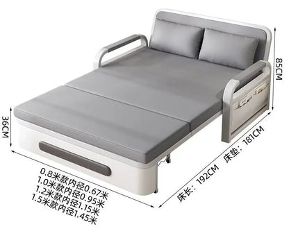 Sofa bed integrated dual-purpose small apartment Internet celebrity balcony multi-function retractable bed New technology