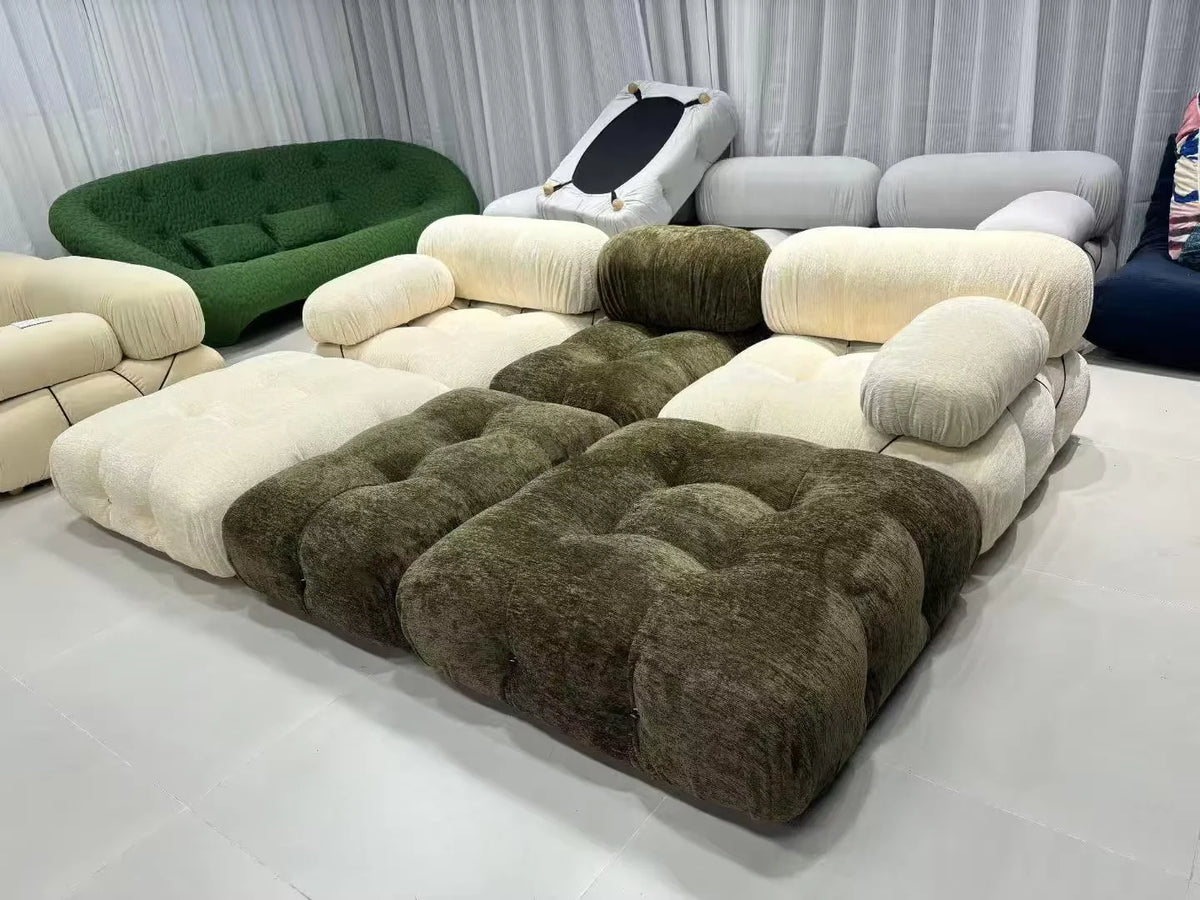 Modern Velvet Chenille Comfortable Leather Sectional Sofa for Living Room And Bedrooms Home Seating