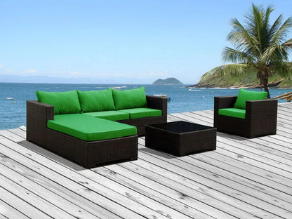 Modern Outdoor Aluminum Rattan Furniture Set Garden Sofa with Rope for Living Room Hotel Park