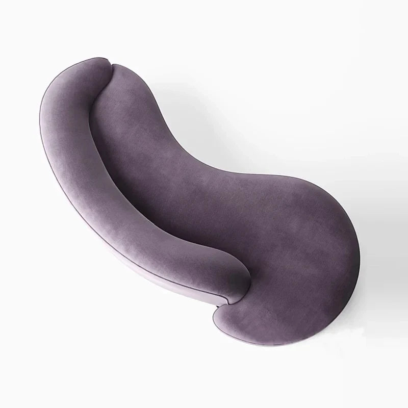 Spot original designer Italian light luxury modern semi-circular curved velvet special-shaped sofa