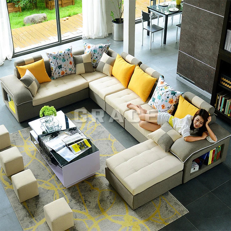 Hotel Composable Sofa Set Furniture Bed Sets Couch Living Room Home Luxury Sectional Sofas