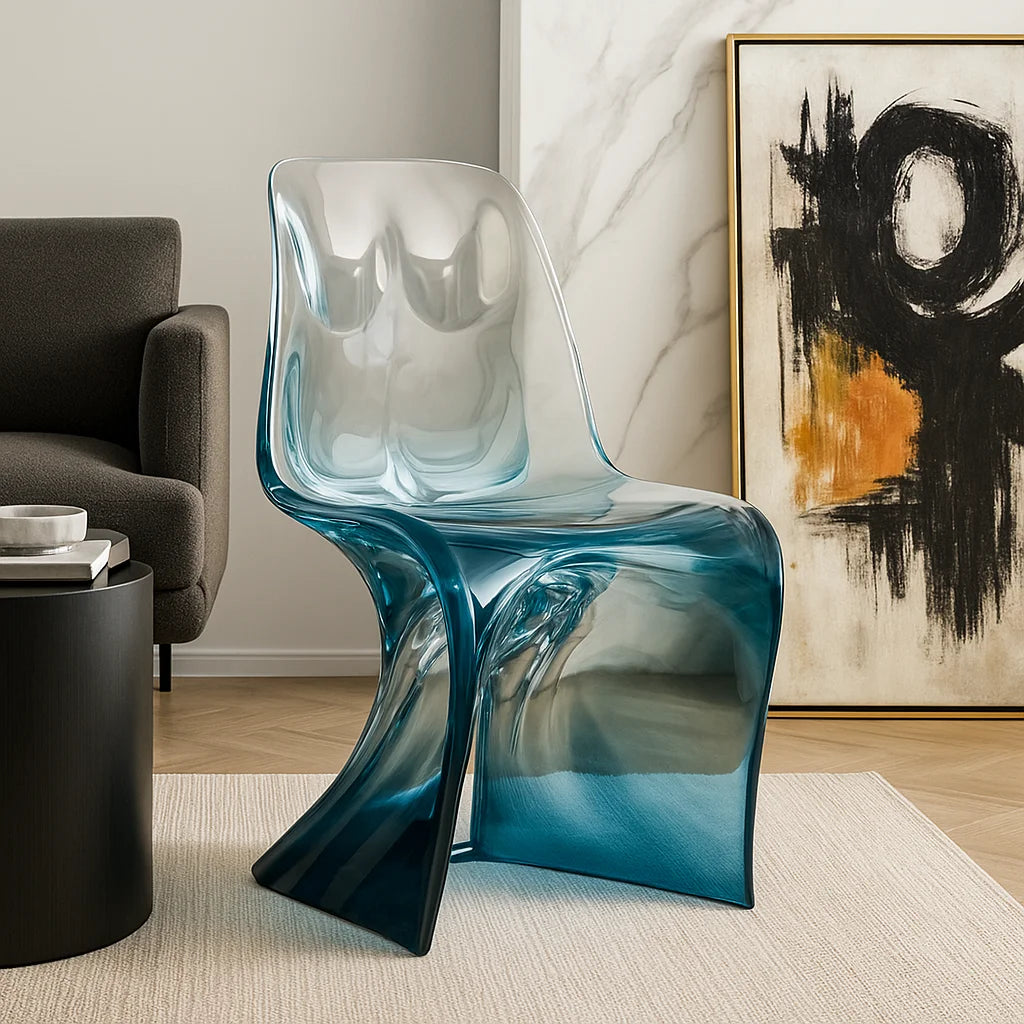 Customize Transparent Luxury Furniture Resin Dinning Chair Chair Handcrafts for Living Room ,hotel, Club