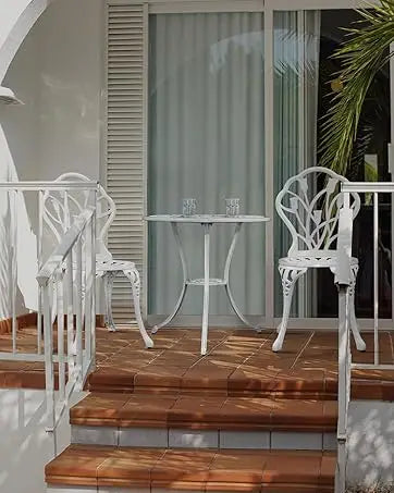 Set of 6 Outdoor Dining Chairs Stackable Patio Deck Chair, Lounge Garden Furniture Seating Backyard Indoor, Steel Textile Fabri