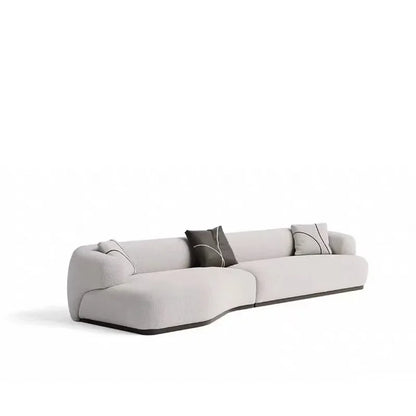 A38 Living room Italian minimalist light luxury fabric sofa cream style special-shaped, soft decoration, exhibition hall sofa gr