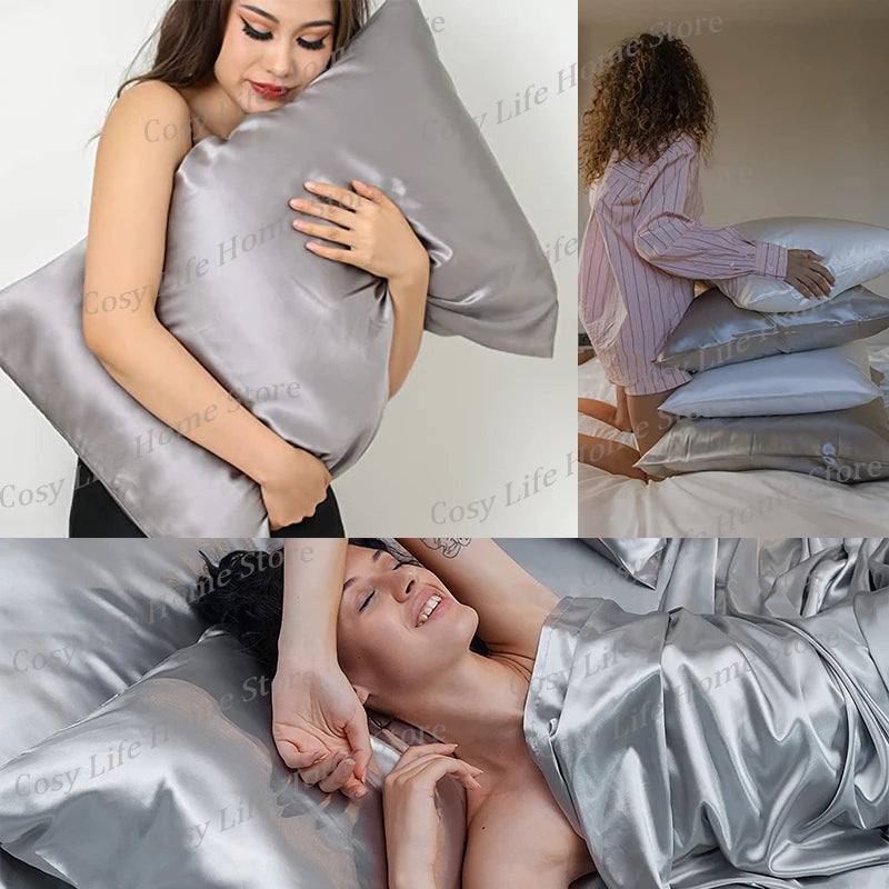 Luxury 100% Mulberry Silk Bedding Set with Duvet Cover Set Double King Queen Size Bedding Cover Kit 4pcs Bed Cover Bed Linen Set