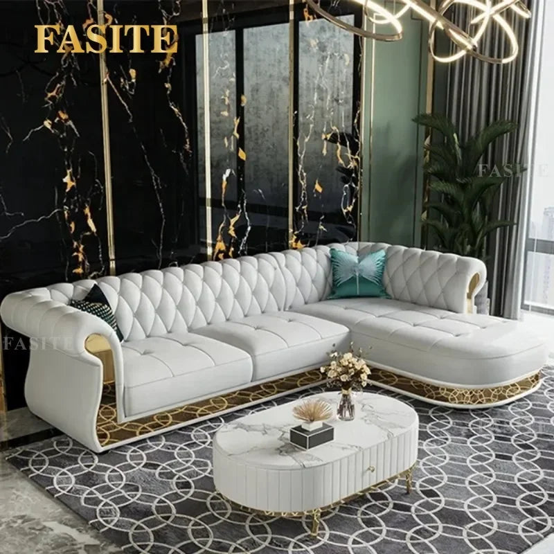 Modern living room corner sofa set furniture