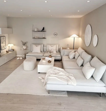 Home Living Room Sofas Good Color Fastness Anti-wear Fabric Sectional Sofa Free Combination Office Reception Modular Sofa Set