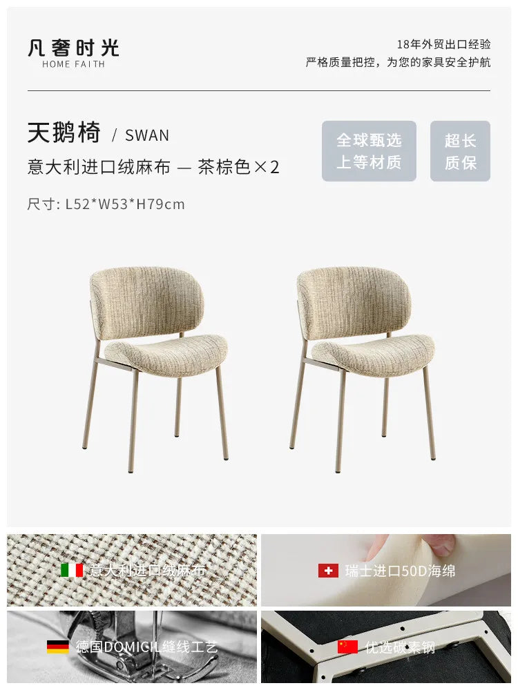 Clear Lounge Dining Chairs Comfortable Bedroom Vanity Dining Chairs Replica Mobile Sillas Para Comedor Postmodern Furniture