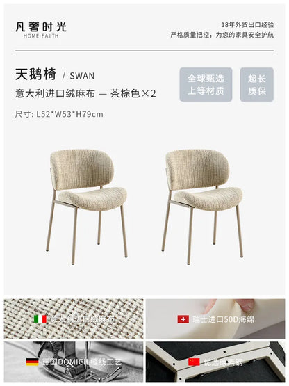 Clear Lounge Dining Chairs Comfortable Bedroom Vanity Dining Chairs Replica Mobile Sillas Para Comedor Postmodern Furniture